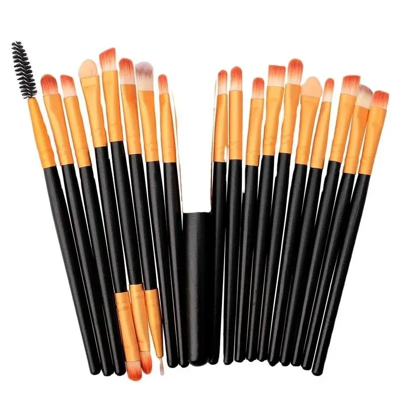 20st Makeup Brushes Tool Set Cosmetic Powder Eye Shadow Foundation Blush Blending Beauty Make Up Brush