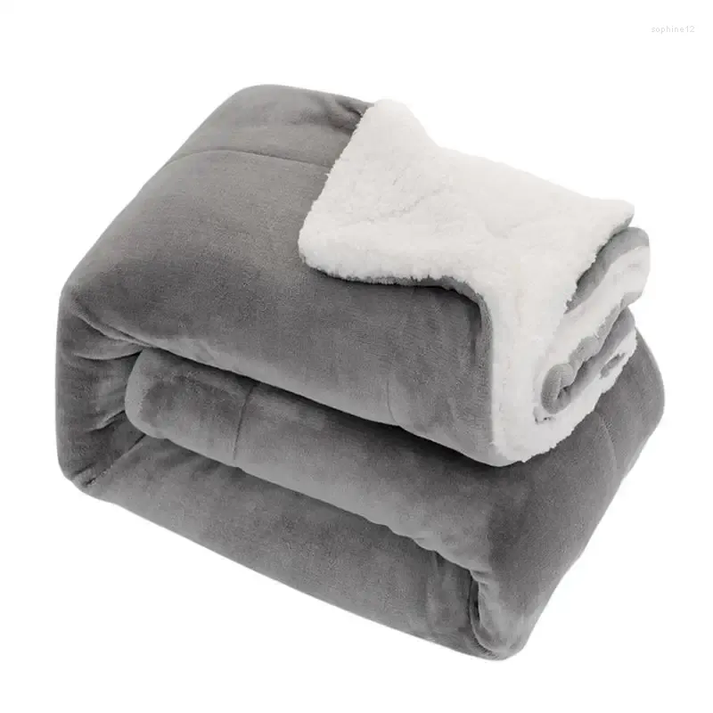 Couvertures Sherpa Fleece Throwt Couverture épaisse lit 51 x 63 pouces Couch pour canapé doux