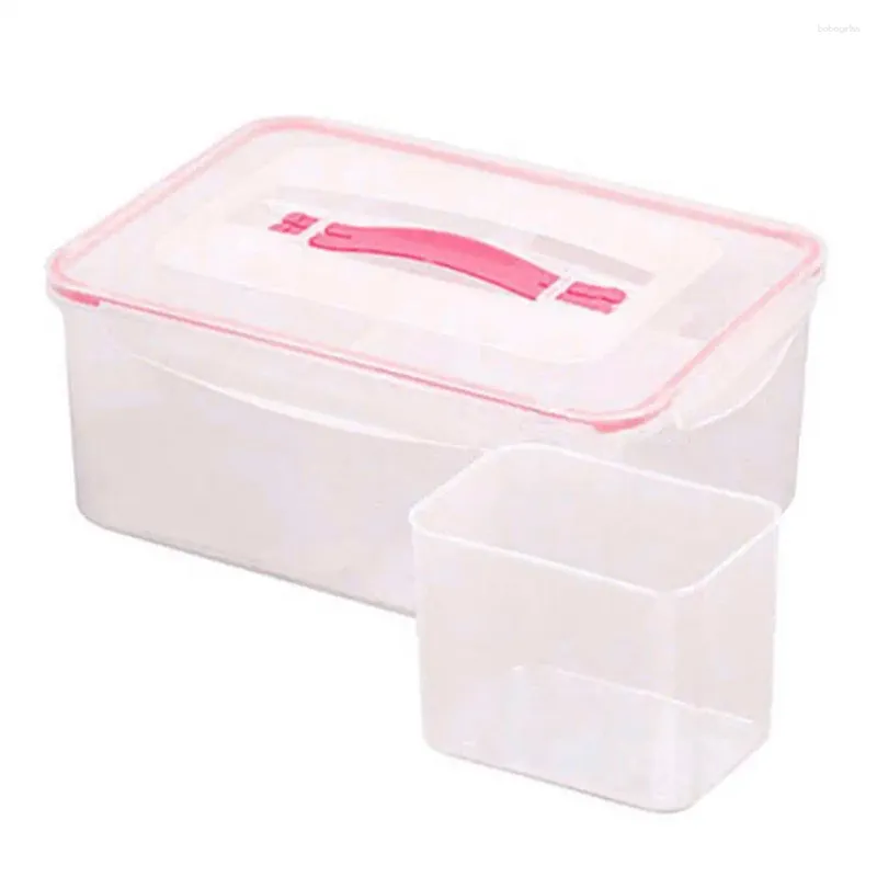 Bouteilles de rangement Fixer Food Container Grade BPA Boîte de scellage libre Frais de maintien frais transparent avec couvercle pour grains