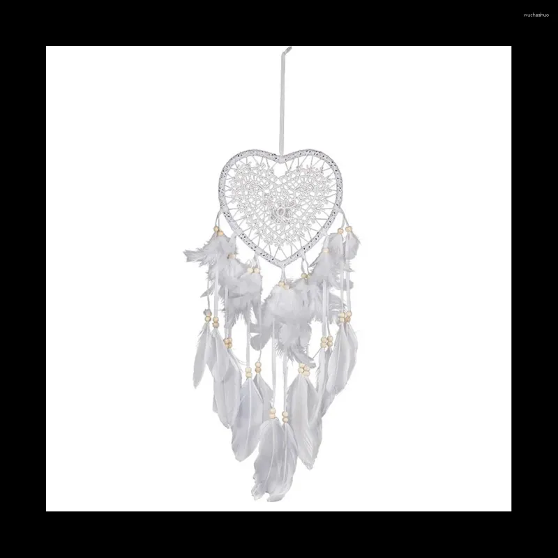 Strings Heart Boho Dream Catcher met LED-licht hartvormige hanger-stijl decoratie voor meisjesgeschenken