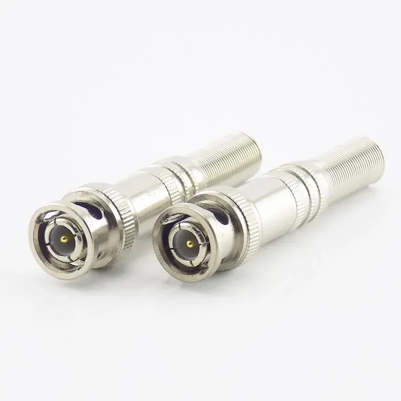 ESCAM BNC Connector Jack Coassiale RG59 Adattatore a molla Twist-On Twist-On BNC Camera CCTV CCTV Sistema Kit di sorveglianza del sistema di sorveglianza