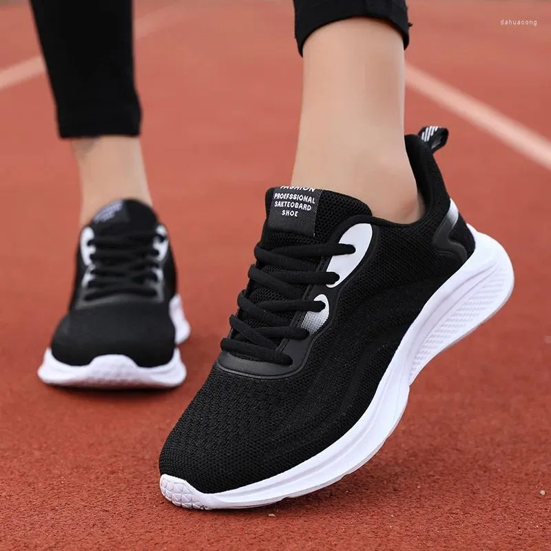 Casual Shoes Sports Women 2024 Autumn Junior High School Students Soft Sole Professional Lightweight Absorption Running