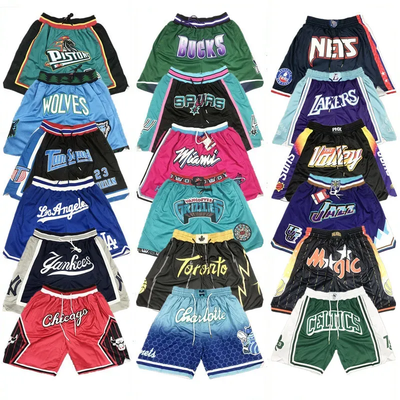 2023 Ny sommarficka basketball shorts höftpopbyxa med fickor dragkedja tröjor sportkläder andas andas träning strand strand korta utomhus män s-xxxl