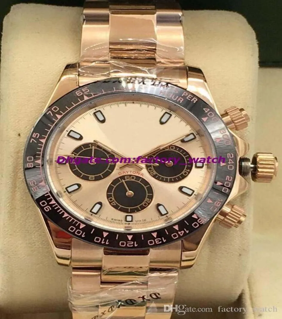 Vendre des montres de luxe 8 Style 18k Rose Gold Watch Céramic Céramique Bracelet en acier inoxydable Automatique Men039s Watch W7053239