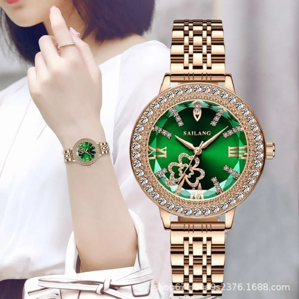 Sailang Ling Cut Glass Sky Star Women's Simple Fashion Gift Rose Gold Inlaid EnglishWatch