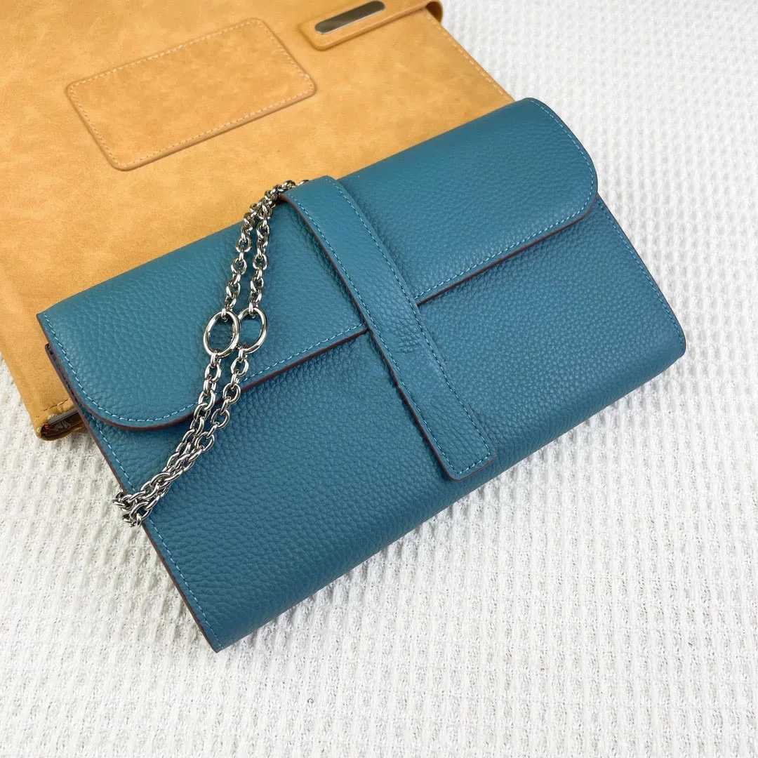 Nytt mode klassiskt franska varumärkesdesigner kvinnors kedja påse axelväska tote crossbody wallet togo cowhide 2 stora räkningar placera en blixtlås pocket band justerbar