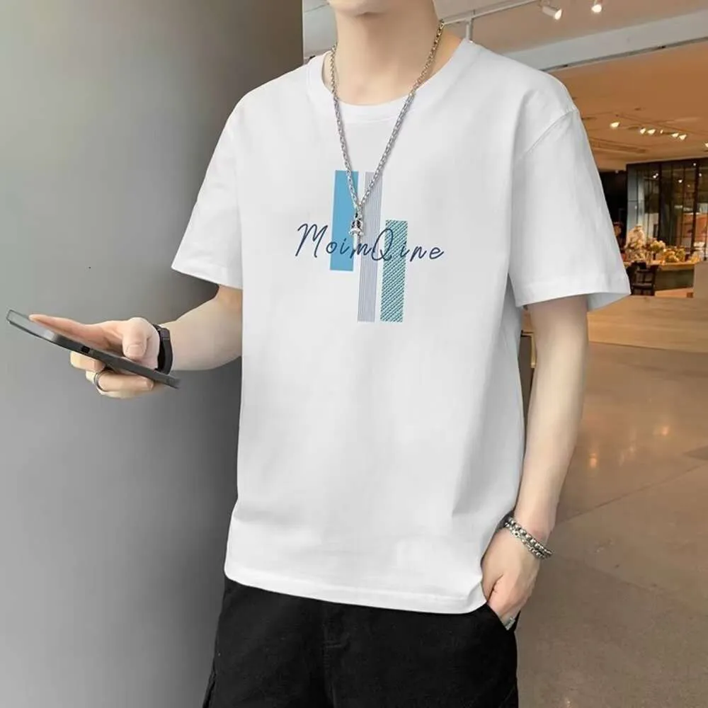T-shirt à manches courtes à la mode pour hommes 2024 Nouvelle version coréenne d'été