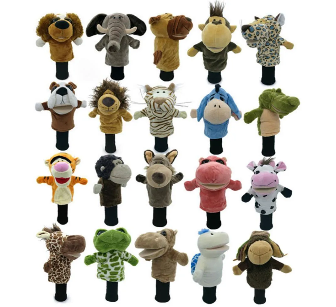 Toutes sortes d'animaux Couvre-têtes de golf s'adaptent à Fairway Woods Men Lady Golf Club Cover Mascot Novelty Cute Gift 2010282689387