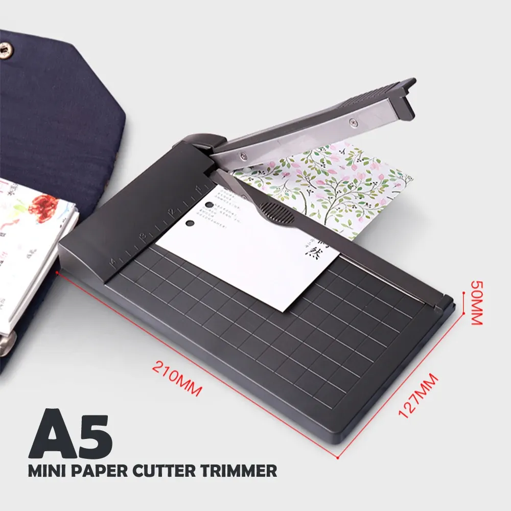 Trimmer Mini A5 Paper Cutter Trimmer Photo Guillotine Cutting Machine Scrapbook Knife for School Office Stationery Photos Card DIY