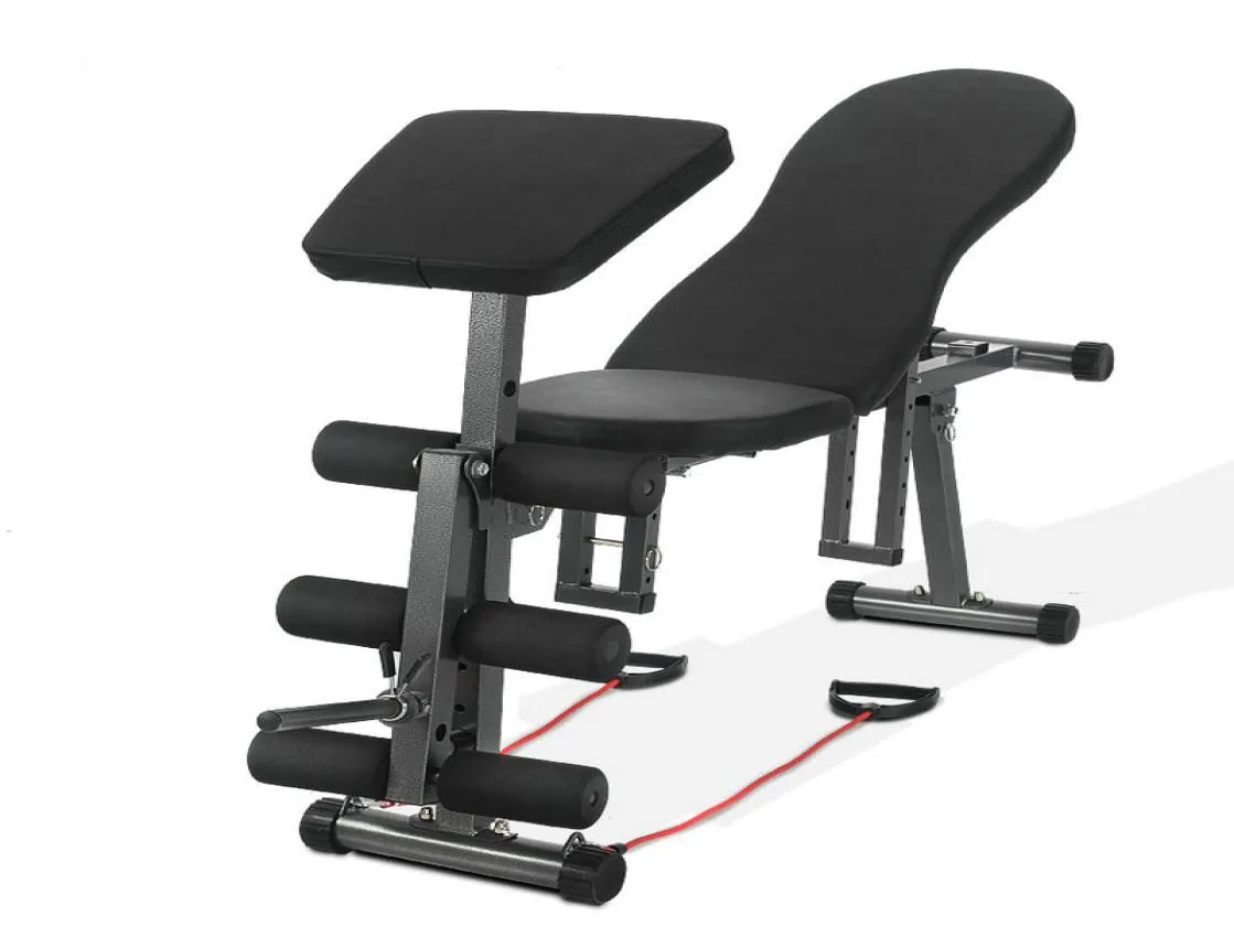 5 in 1 Ab Bench Dumbbell stool abdominal board Slant Board Pushup Exercise Decline Folding Bench with adjustable grade2743019