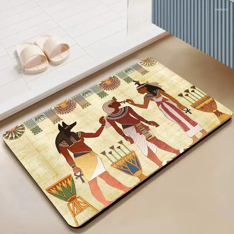 Dywany Starożytny Egipt okrzemek najemca bez poślizgu i zmywalna mata kuchenna Wejście do drzwi wewnętrznych dywan dywan łazienki dywan podłogowy