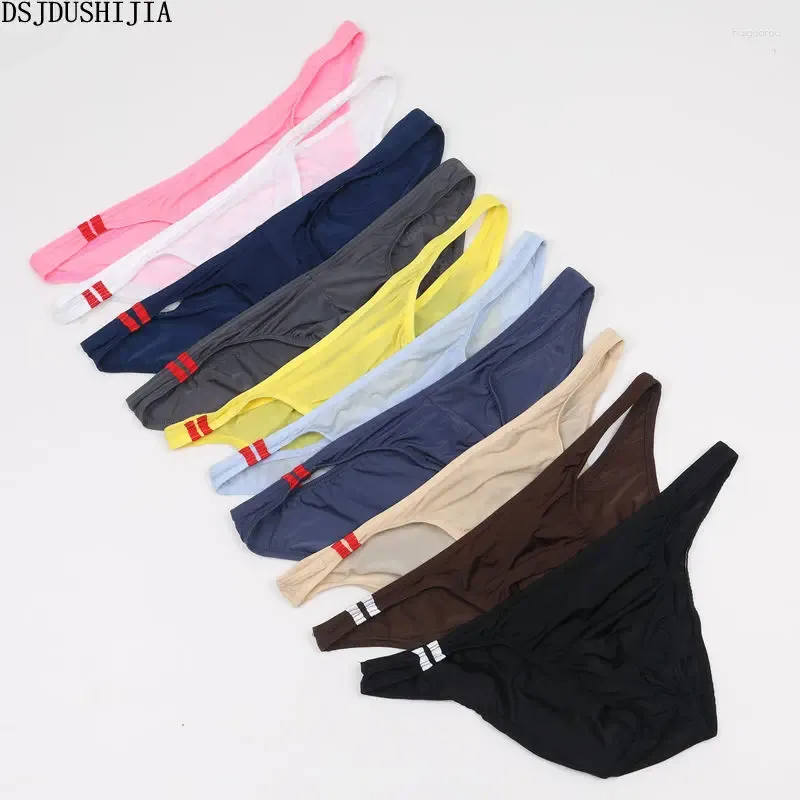 Underpants 10pcs Underwear Underwear Sexy Cueca Gay Ice Sissy Penis Treps Trengle Muncles Ultra Shin M-XXL