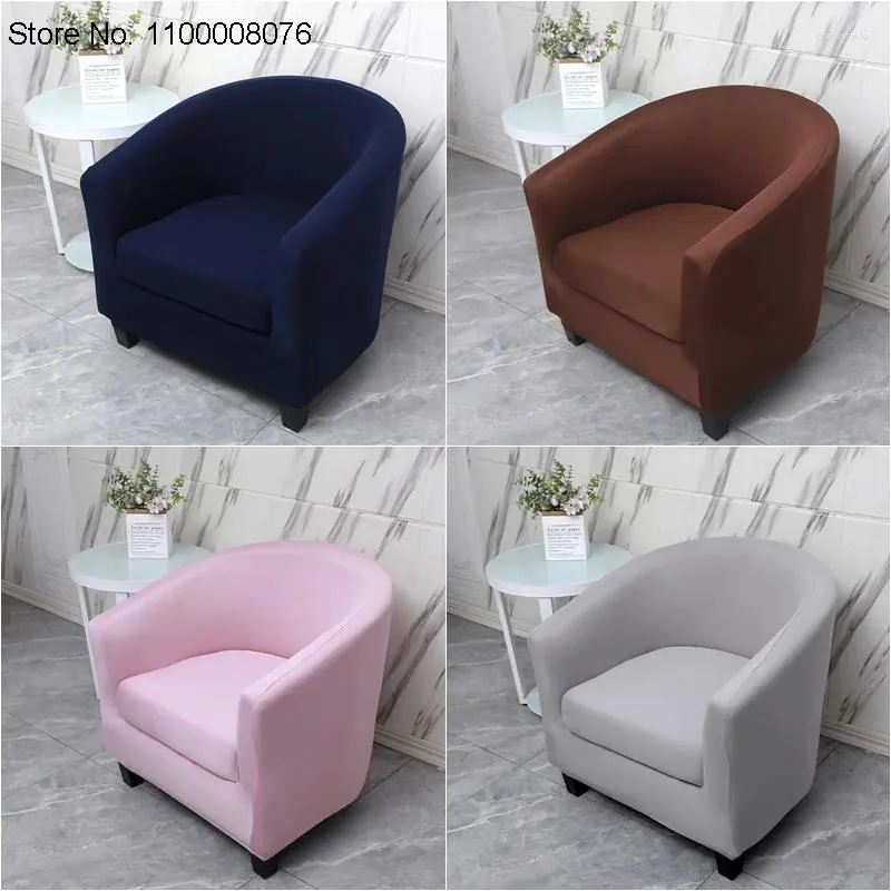 Coperture per sedie 1Set Solid Colore Solid Spandex Club Polquadra Carapone Rilassati Single Seat Tob Divano Cuscino Cuscinetto con