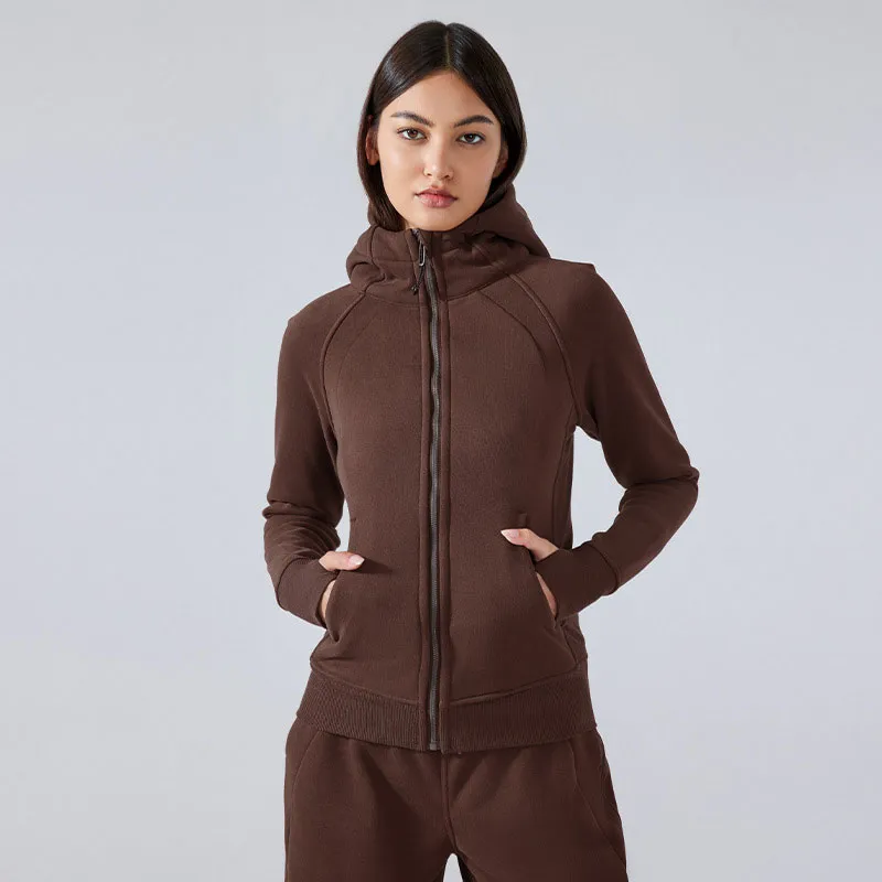 Sweat à Capuche Femme RBX – Gris Polyester – Taille L – Zip Intégral – Occasion Excellent