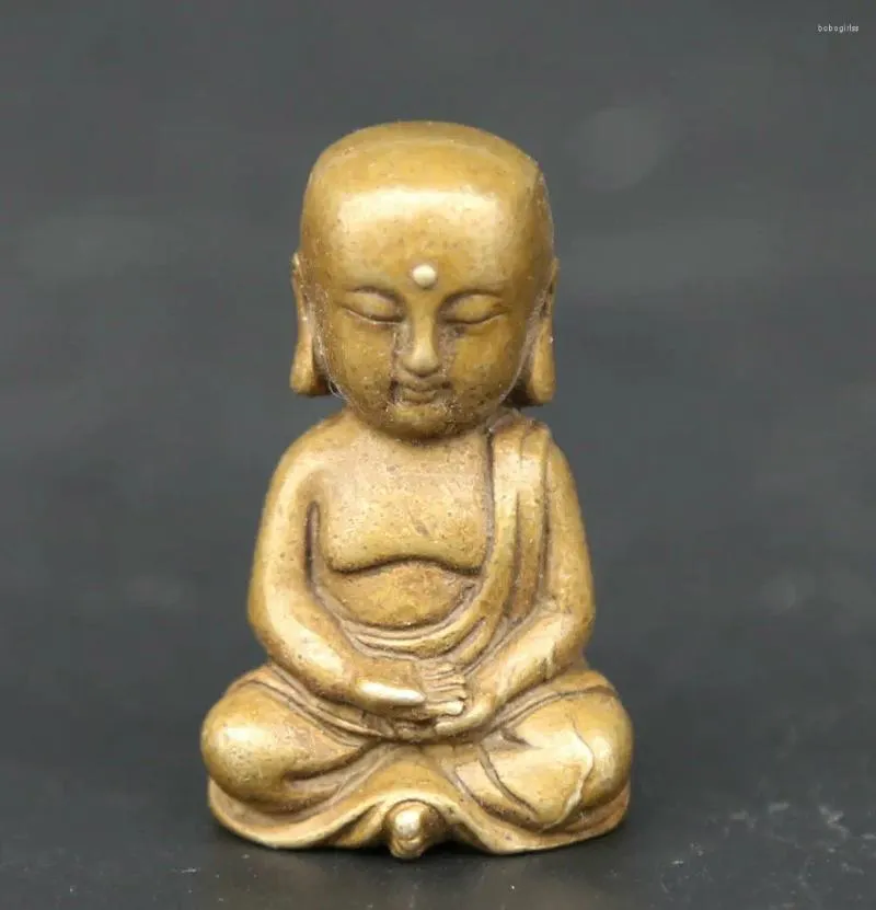 Figurine decorative raccolgono buddismo cinese Bronzo guan yin ksitigarbha boddhisattva statua