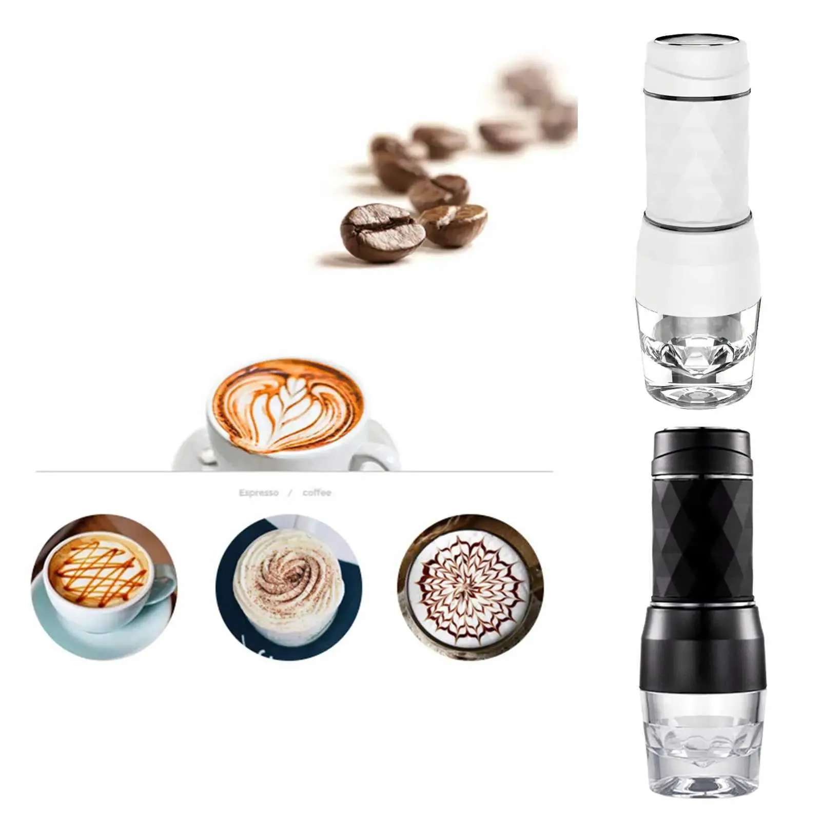 Portable Compact Espresso Making Machine Manual Coffee Maker Picnic Camping Hiking Home Gadgets