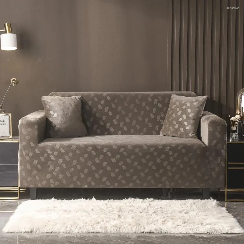 Pokrywa krzesełka aksamitna sofa do salonu kanapa elastyczna duża szezlong lounge narożna dom dwa i trzy siedzenia segment