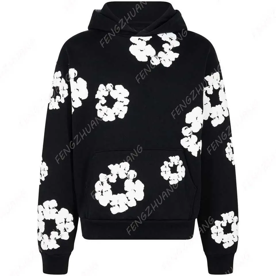 Harajuku Style Oversized Denim White Hoodie Mens With Harajuku Style Oversized Denim White Hoodie Mens With