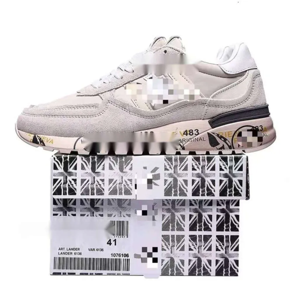 Designer Premiatas Chaussures Italie 2024 NOUVEAU pour les hommes Sneakers de femmes authentiques Nouvelles baskets vintage Couple Rice Premiada Shoes Running Sneakers 643 227