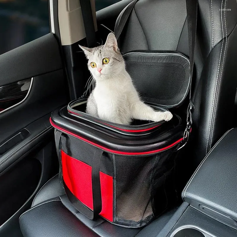 Cat dragers grote tas gaan uit Portable Hand Carry Summer Car Pet Cage Canvas Dog Backpack