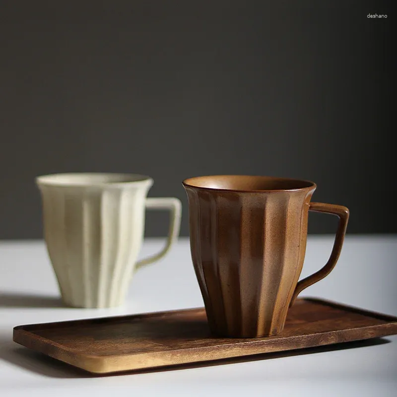 Mugs Ceramic Mug Tumblers Tazas De Ceramica Creativas Tea Tumbler Cups Coffee Milk Novelty Large Vintage Home Cup Handle Water