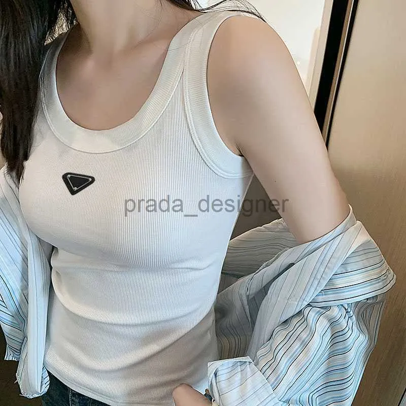 Kadın tank üst yelek örgü düzenli kırpılmış pamuk forması şık örgü yelek femme örgüler tees tasarımcı örgü spor nefes alabilen yoga yelek üstleri bir boyut BB5362