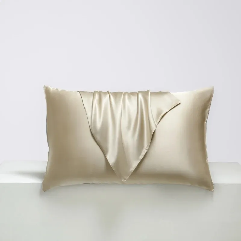 天然シルク枕カバー高品質のソリッドカラーエンベロープ枕ケース快適な寝具睡眠枕カバー240325