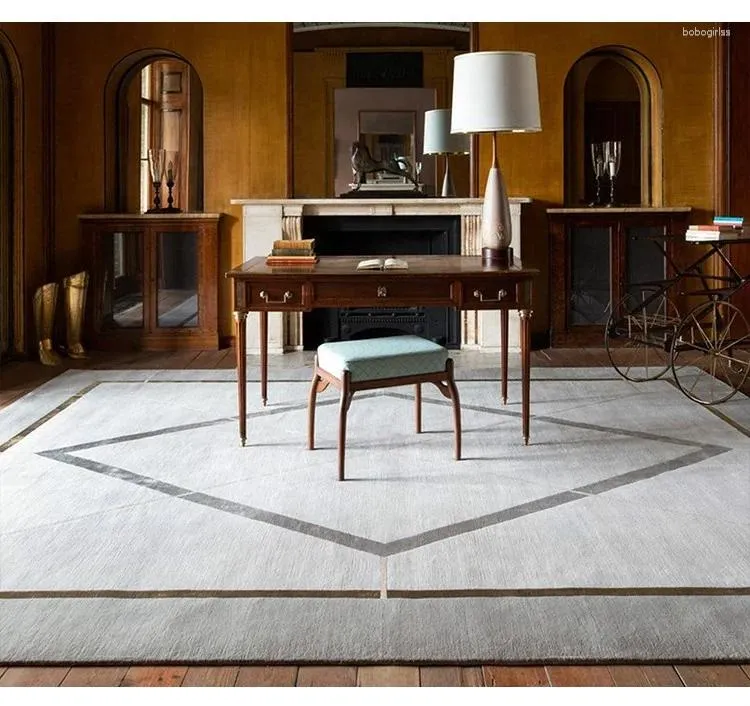 Dywany wełniane salon rzeźbiony dłoni dywan wysokiej jakości nowoczesny ręcznie robiony dywan