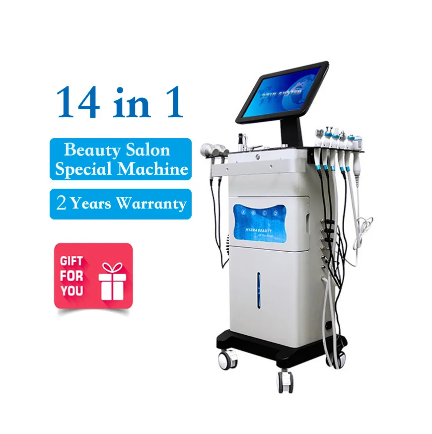 Hydro Facial RF Water Oxygen Jet Machine For Deep Cleaning Skin Face Microdermabrasion Machine 14 I 1 Microdermabrasion Aqua Facials Skin Care Hydra Dermabrasion