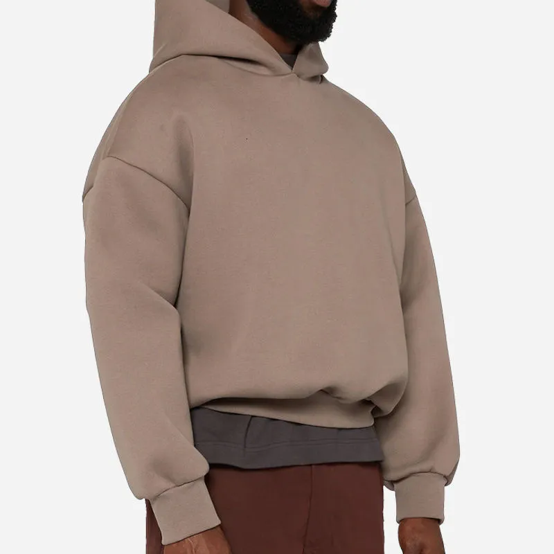 Custom Heavyweight Cotton Oversized Fleece Hoodie For Men Oversized Fleece Blank Design 500 400gsm Thickness Boxy Style Cropped Closure From Gdpdd Vendor 19.1 DHgate.Com