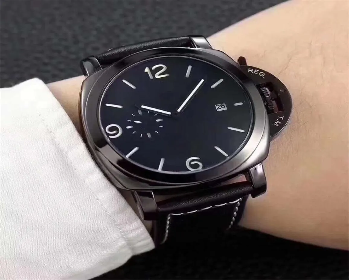 Pan Men Top Brand Fashion Watch кожаная поясная группа супер светящиеся Quartz Wath