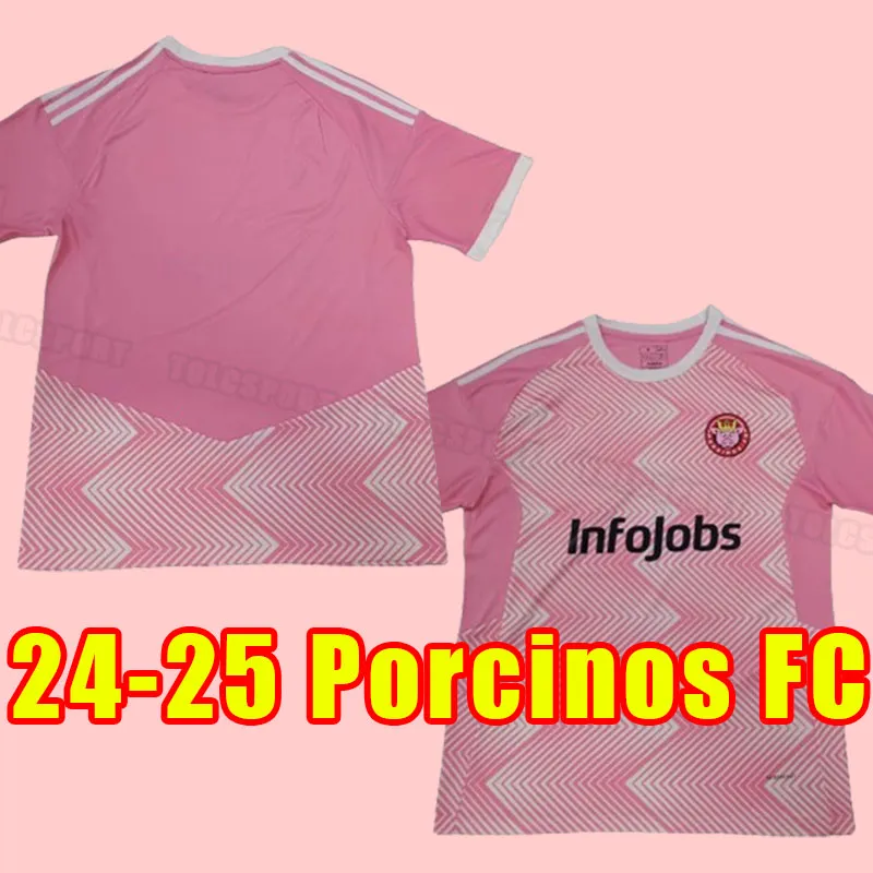 24 25 Porcinos FC Soccer Jerseys King's League of Spain 2024 2025 Kings League Info Piłka nożna Pique Cchicharito Kun Aguero Hernandez Casillas Men
