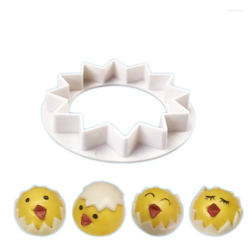 Bakning Mögel äggskalform av plastkakor mögel fondant kakskärare kök dekorera verktyg för kex muffin bakverk