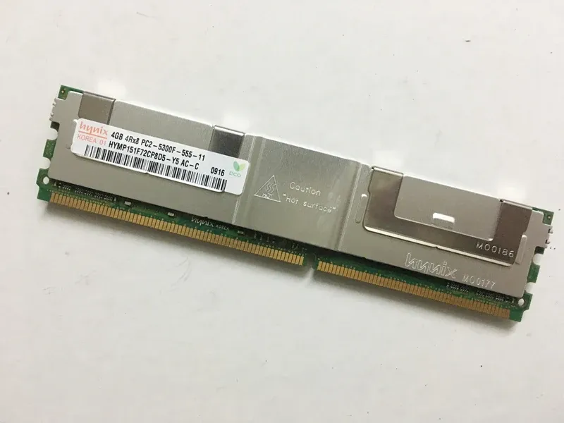 Mémoire de serveur Rams pour Hynix 4GB 4RX8 DDR2 667MHz PC25300F FBD ECC FBDIMM RAM EXTÉRIEUR