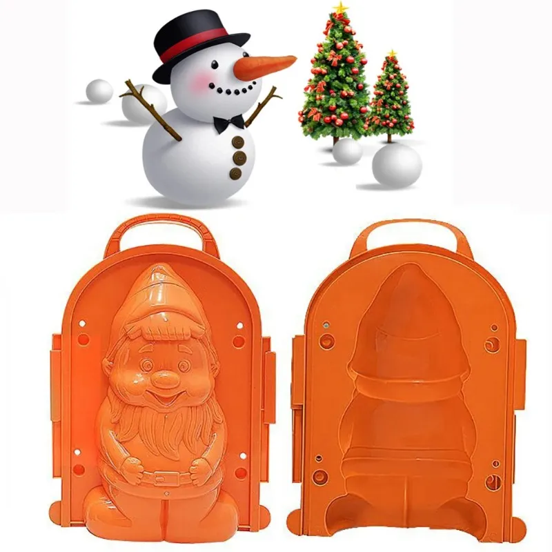 Cats Bear Penguin Babbo Natale a forma di inverno Snow Snowball Maker Clip bambini Strumento di muffa di sabbia all'aperto Toying creativo