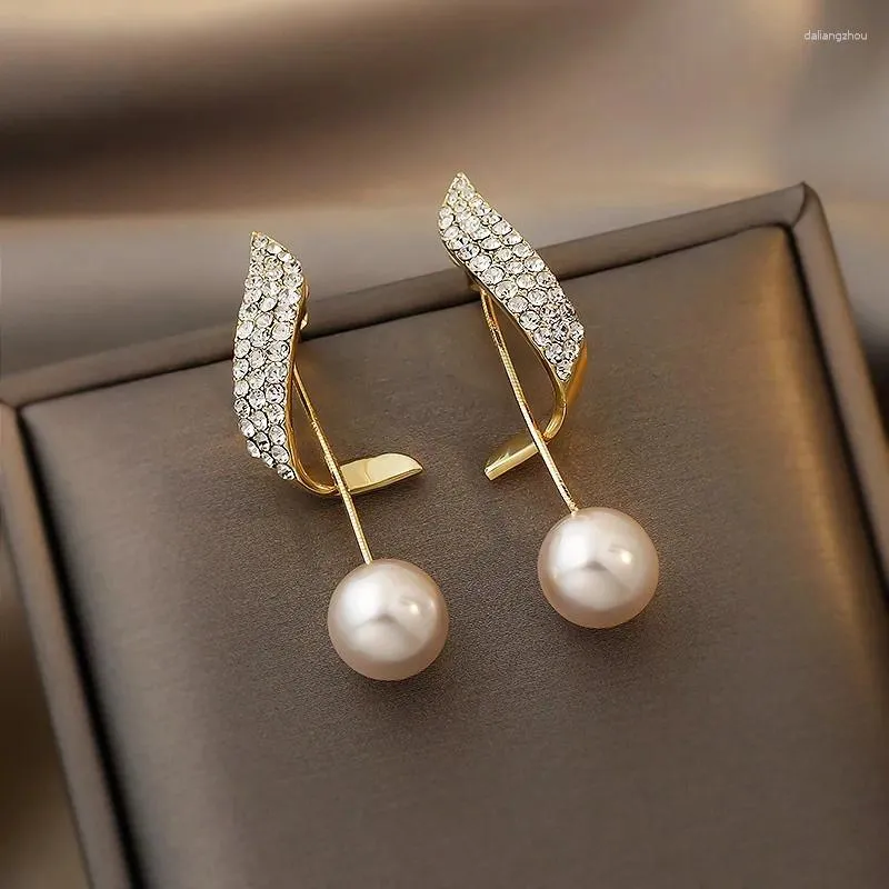 Orecchini per borchie alla moda geometrica perla per donne ragazze feste cry cristal San Valentino Gioielli di moda regalo all'ingrosso