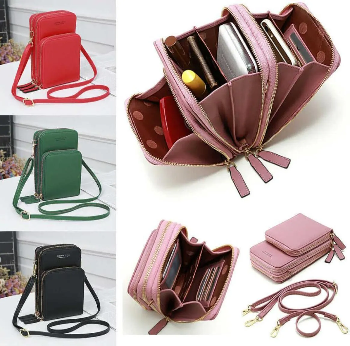 Crossbody mobiele telefoon schoudertas aankomst tas tas mode mode dagelijkse gebruik kaarthouder mini zomer schoudertas voor vrouwen portemonnee q08967863