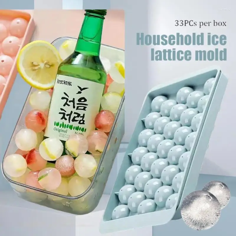 Bakningsformar 33 Ice Ball Food Grade Material Hemlagad Cubes Cube Whisky Cocktail Maker Kitchen Accessories Tools Tools