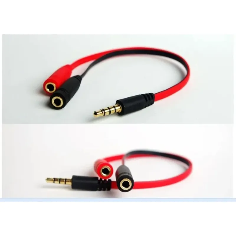 y cable splitter 3.5 مم 1 ذكر إلى 2 كبل صوت ثنائي الإناث لسماعات سماعة سماعة سماعة الرأس mp3 mp4 جاك سدادات ستيريو