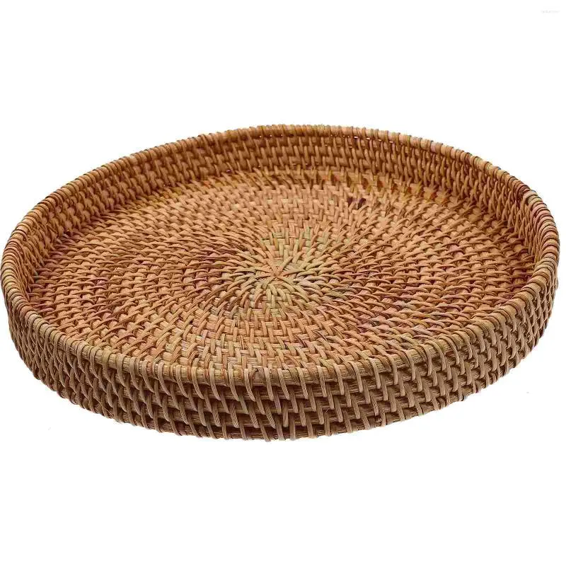 Assiettes rond Plateau de rangement randonnée Panier de rangement Table basse Pratique