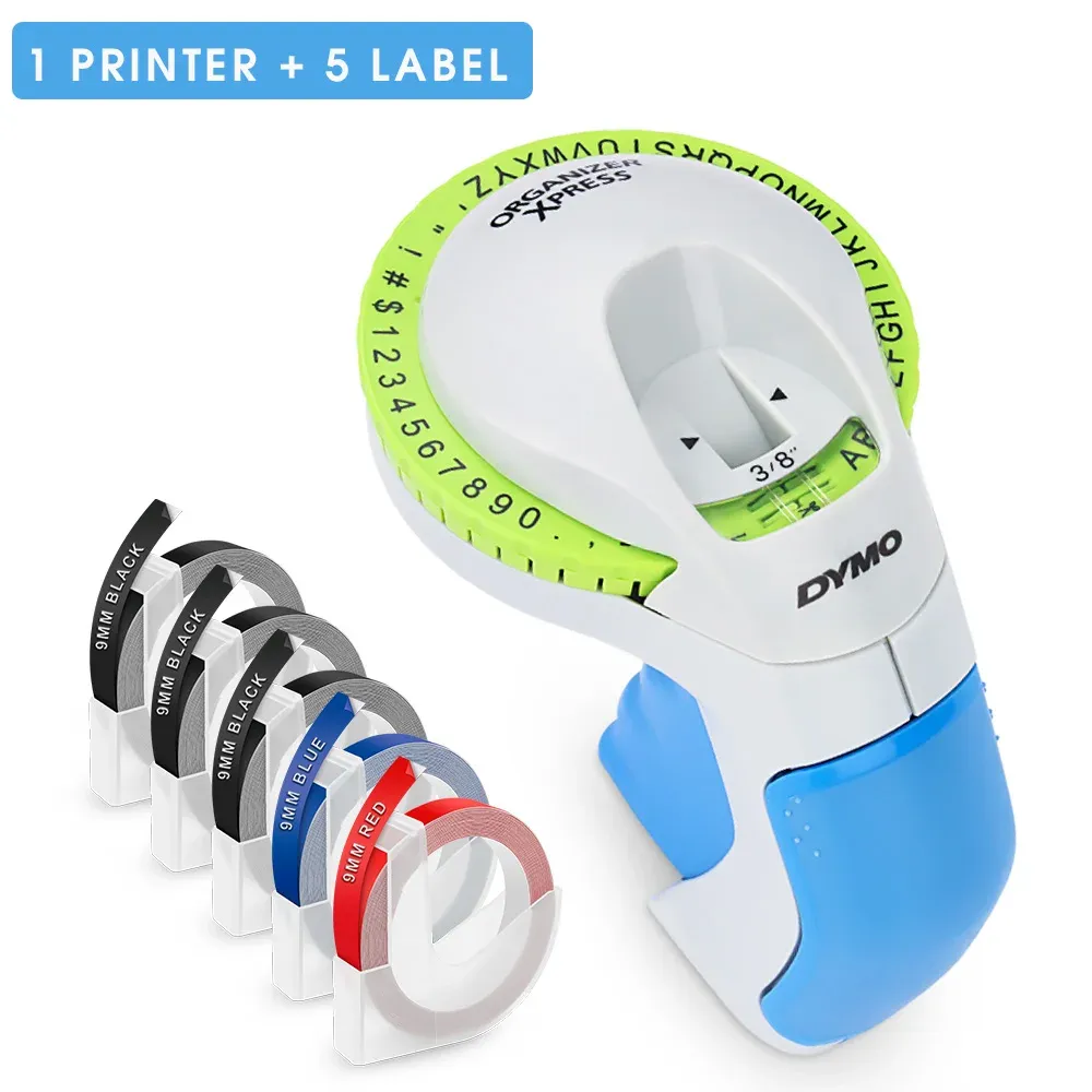 Imprimantes dymo 12965 imprimante d'étiquette manuelle 12965 Dymo 3D Eming Label Maker B90 Sticker Label Selfadhesive DIY pour Dymo 9mm Label Tape