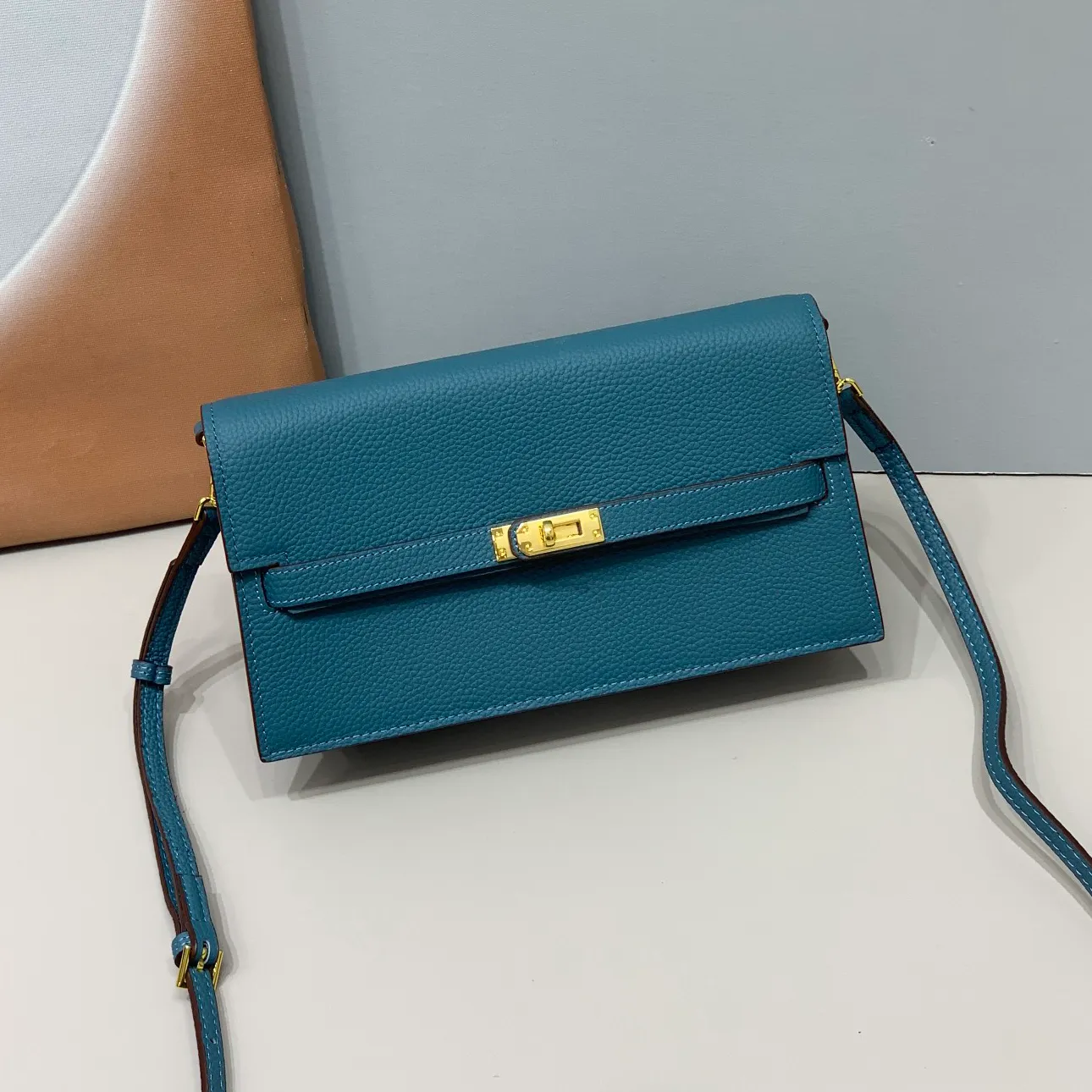 Blue Shoulder Bag Cross Body Designer Bags Luxury Purse Wallet Designer Woman Luxury Högkvalitativ äkta läder Small Flap Handväskor Designer Bag Crossbody