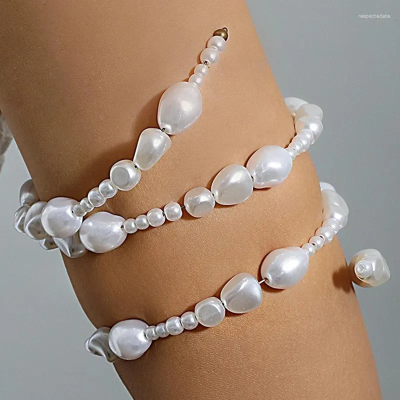 Strand Versatile Classic White Pearl Bracelet For Women Girl Fashion Charms Delicate Quality Accessories Anillo 25291