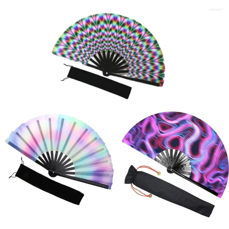 Decoratieve beeldjes vouwen fans voor muziekfestival Optredens Wedding Decorations Women Dance Fan Dropship