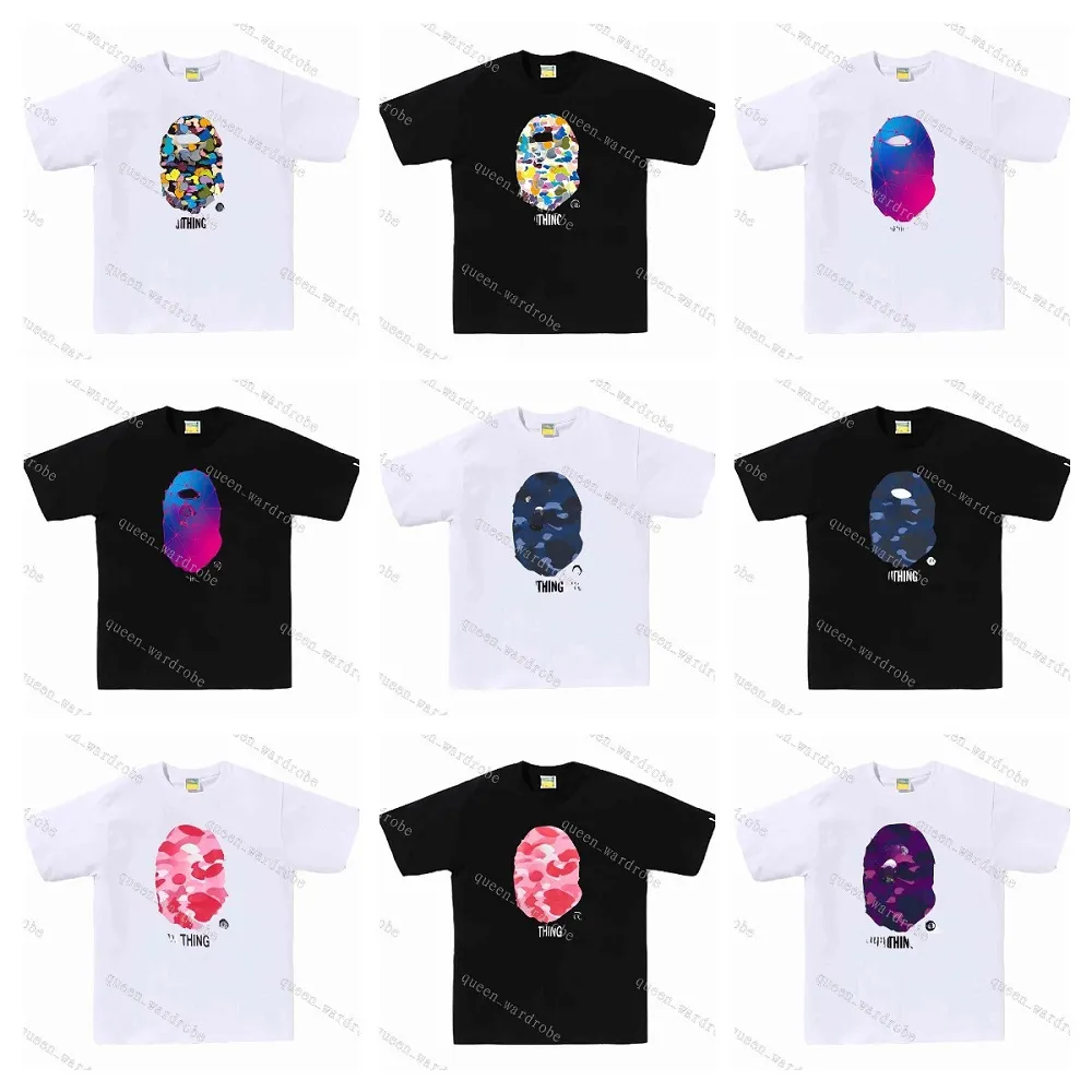 Bathhe Apenshirt T Shirt Men Diseñador Camisas para hombres Camiseta Cuella de manga corta ALGODA DE ALGODA FLORAL FLORAL FLORAL Vacaciones de verano Tshirts Diseñador
