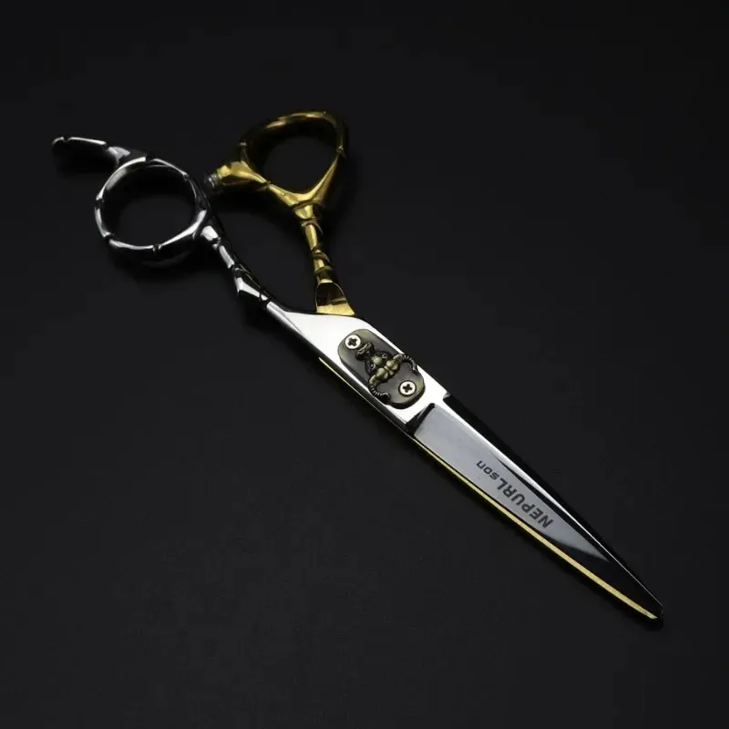 Japan 440C 5.5 6.0 Hair Scissors Professional Hairdressing Scissors Hair Cutting Thinning Scissors Barber Shears Hair Salon 2023