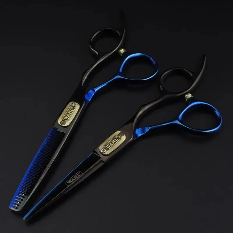 2024 professional Japan 440c steel 6 inch Bull head hair cutting scissors haircut thinning barber cut shears hairdressing scissorsJapan 440c steel hair shears