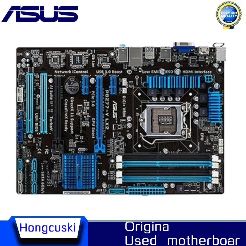 Материнские платы для Asus P8Z77V LX2 Материнская плата LGA 1155 DDR3 32 ГБ USB3.0 для 22/32 нм ЦП.