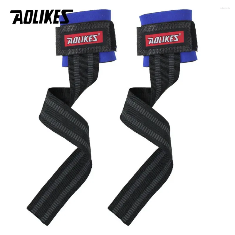 Supporto da polso Aolikes 2pcs/lot palestra sportivo da braccio sportivo manubri di allenamento con cinturini con bande di alimentazione manuale barra orizzontale