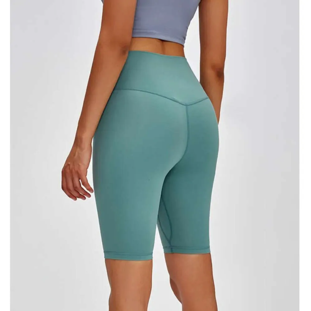 2024 Lululemeni Yoga Alinhe shorts de altura de cintura alta Tennis Golf Sports Hotty Hot Leggings Fiess Capris Women Running Fashion Gym calças BJ668